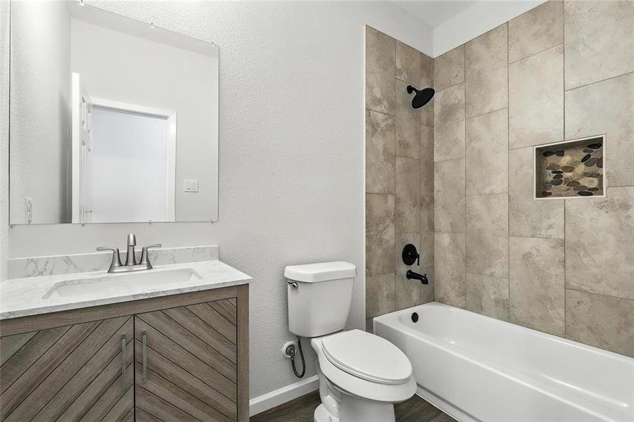 Furnished interior view inside a new home in , Granbury (Image 8). Furnished interior view inside a new home in , Granbury (Image 8).