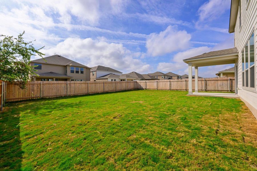 Exterior details and patio area of a home in Salerno - Heritage Collection, Round Rock (Image 20). Exterior details and patio area of a home in Salerno - Heritage Collection, Round Rock (Image 20).