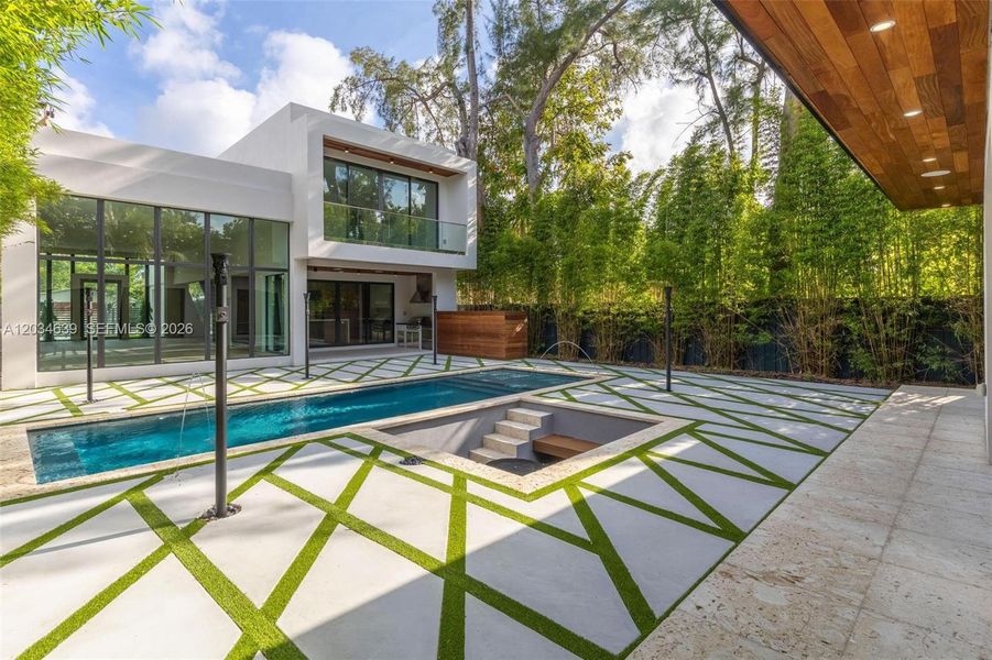 Exterior details and patio area of a home in , Miami (Image 30). Exterior details and patio area of a home in , Miami (Image 30).