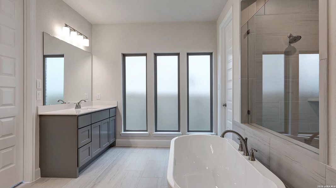 Furnished interior view inside a new home in Haby Hill, San Antonio (Image 11).