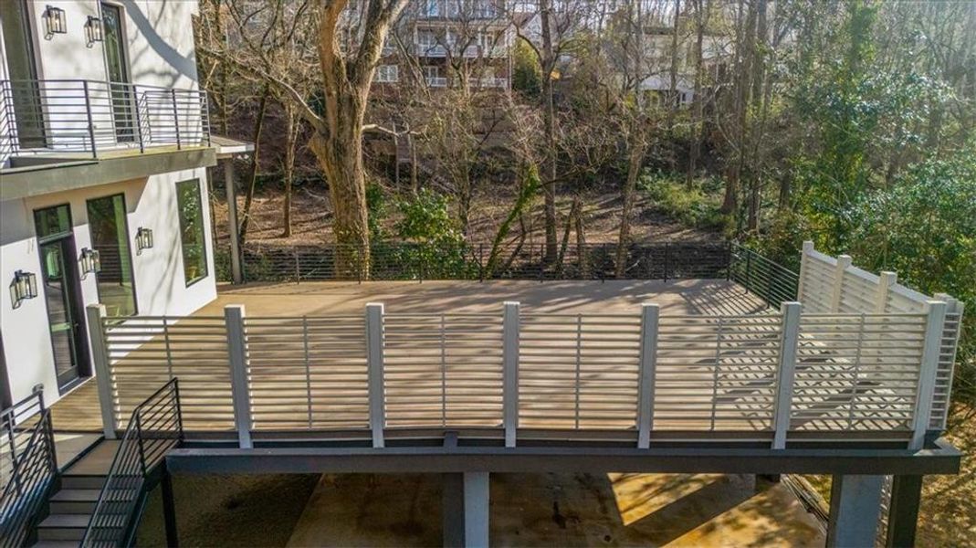 Exterior details and patio area of a home in , Atlanta (Image 45).