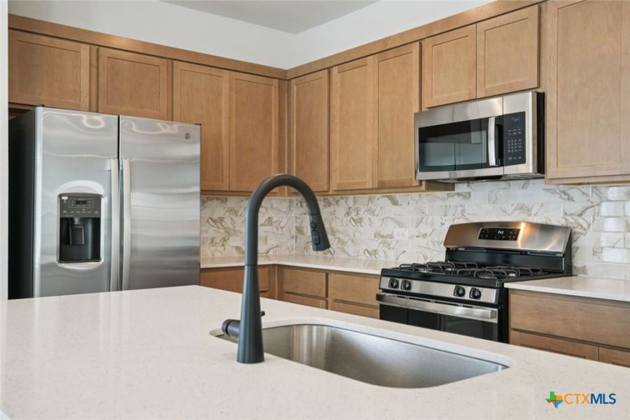 Close-up of interior finishes inside a home in Village at Three Oaks, Seguin (Image 12).
