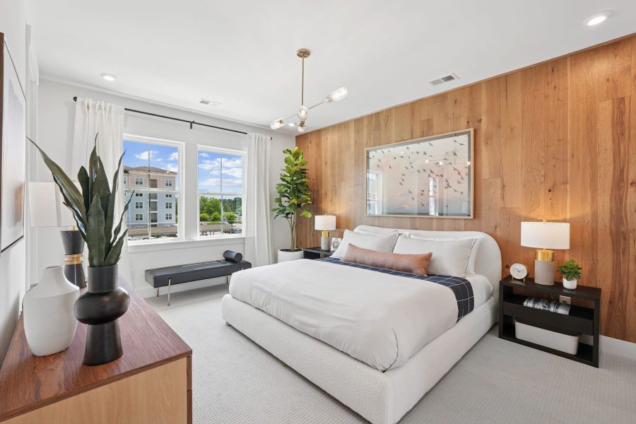 Representative furnished interior of a home built from the Holden by Tri Pointe Homes in Twinleaf Townes, Chapel Hill (Image 4).