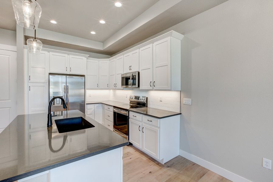 Representative furnished interior of a home built from the The Camden 2 by Landmark Homes in Highlands at Fox Hill, Longmont (Image 3).