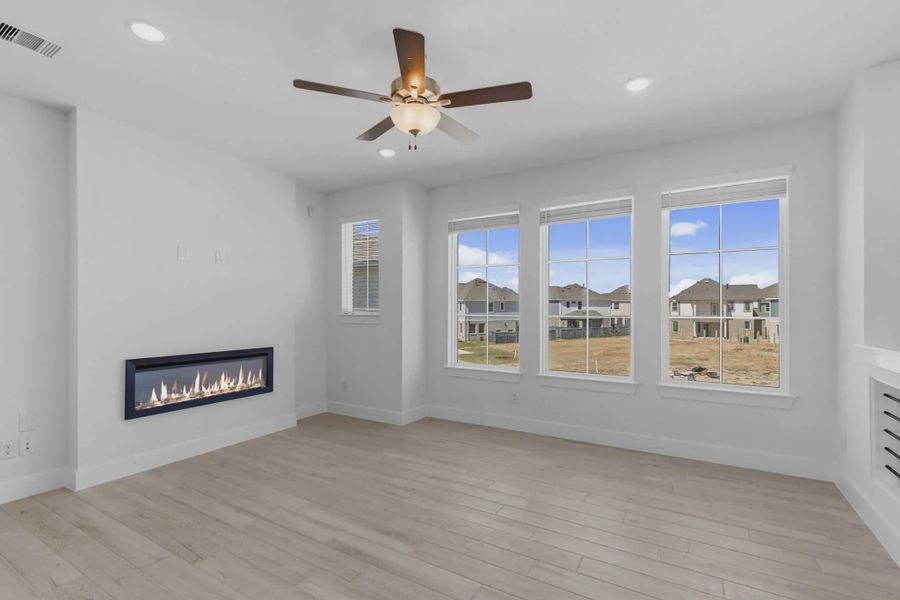Representative unfurnished interior of a home built from the Springfield by Chesmar Homes in Bridgeland, Elgin (Image 23).