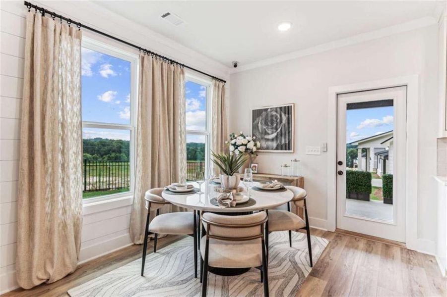 Furnished interior view inside a new home in , Buford (Image 38).