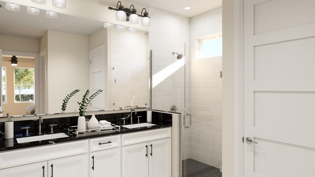 Representative furnished interior of a home built from the Willow by Risewell Homes in Cypress Bluff, Groveland (Image 8).