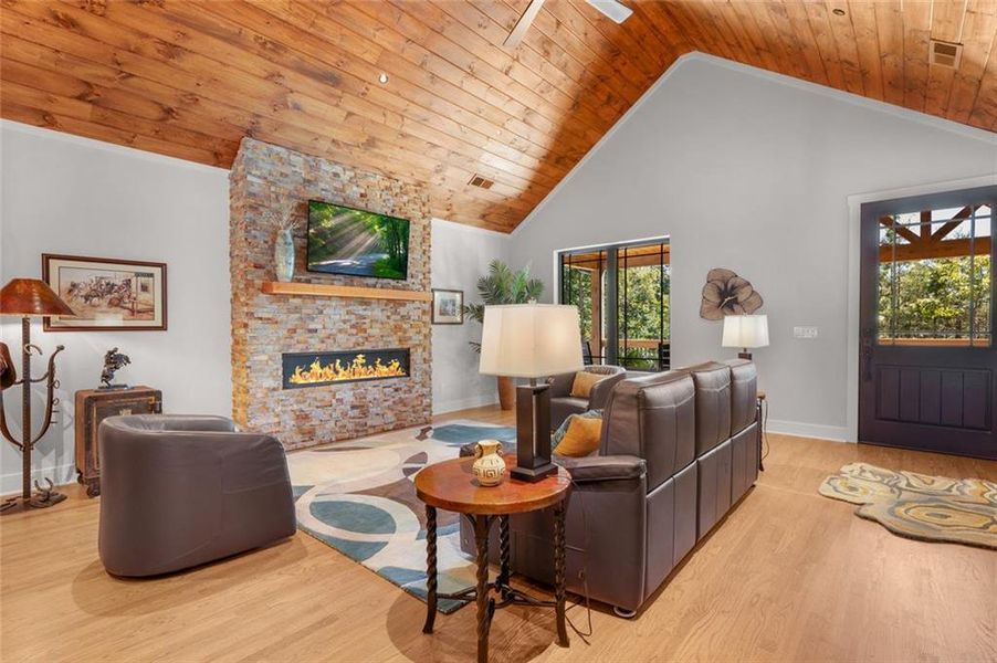 Furnished interior view inside a new home in , Talking Rock (Image 35).