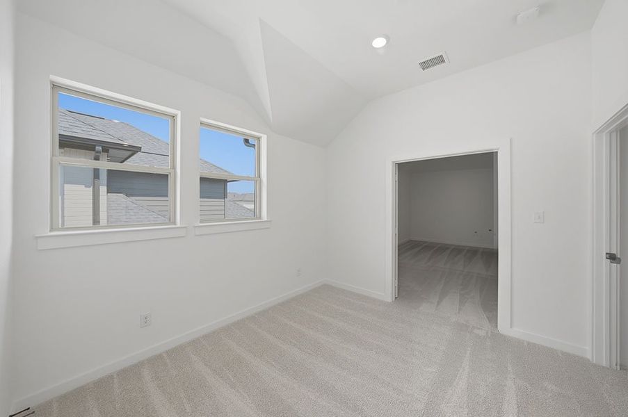 Spacious, unfurnished interior of a new home in Light Farms Brenham - 40' Lots, Celina (Image 34). Spacious, unfurnished interior of a new home in Light Farms Brenham - 40' Lots, Celina (Image 34).