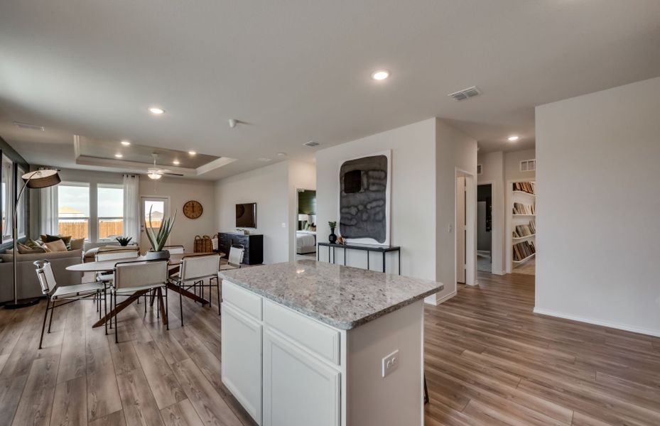 Representative furnished interior of a home built from the Eastgate by Centex in Cottonwood Creek, Howe (Image 11).