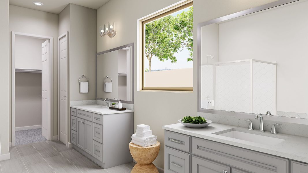 Representative furnished interior of a home built from the Echo Plan 4508 by Tri Pointe Homes in Soleo, San Tan Valley (Image 10).
