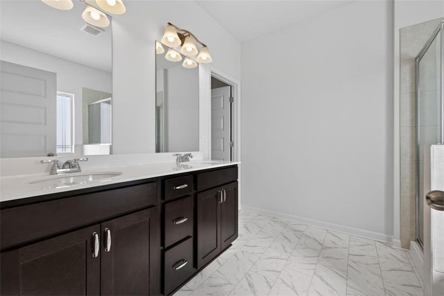 Furnished interior view inside a new home in Townes At The Stiles, Cartersville (Image 7).