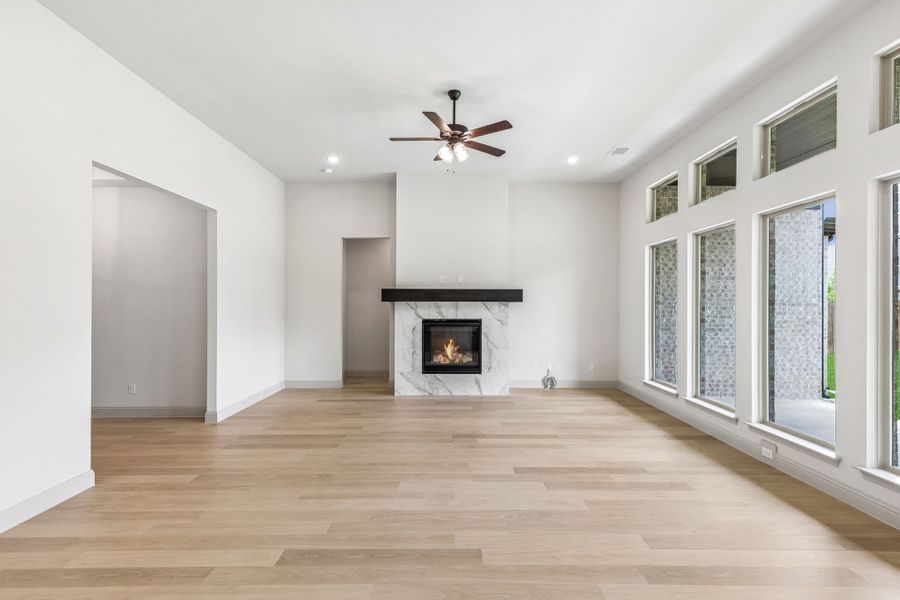 Representative unfurnished interior of a home built from the Brazos by Sandlin Homes in Bluffs at Northpointe, Fort Worth (Image 22).