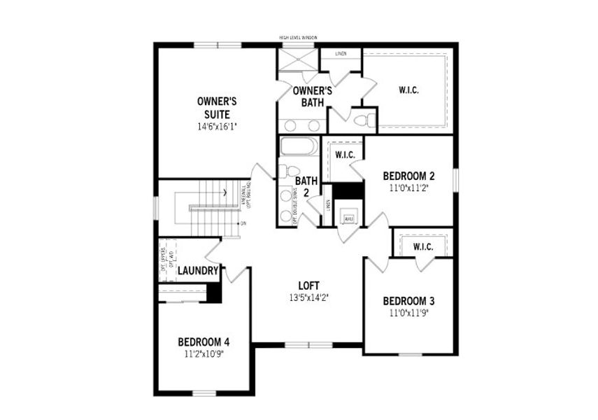 2D floor plan layout of this home in Tradition - Cadence, Port St. Lucie, FL (Image 3).