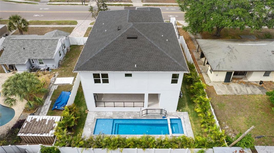 Exterior details and patio area of a home in , Tampa (Image 3). Exterior details and patio area of a home in , Tampa (Image 3).