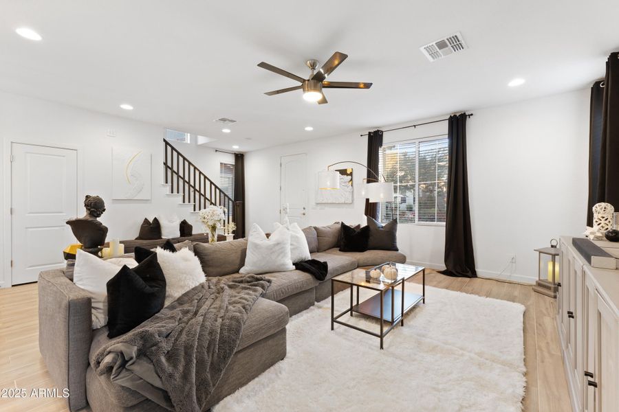 Living room and entry/stair Living room and entry/stair