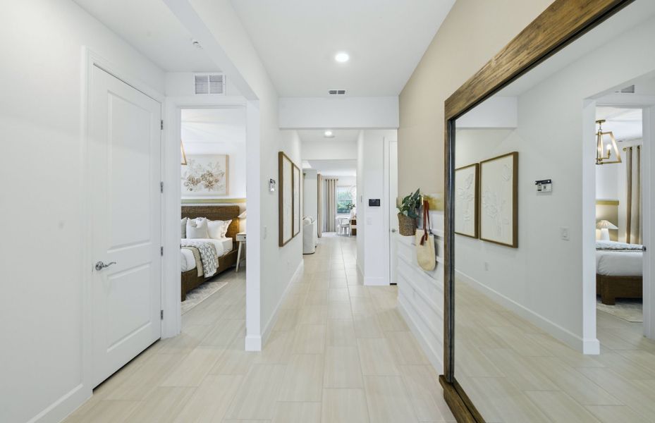 Representative furnished interior of a home built from the Crestmere by Pulte Homes in Reagan Landing, Bradenton (Image 9). Representative furnished interior of a home built from the Crestmere by Pulte Homes in Reagan Landing, Bradenton (Image 9).