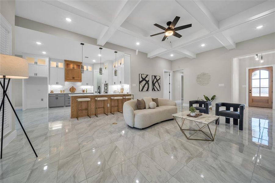 Furnished interior view inside a new home in , Athens (Image 10).