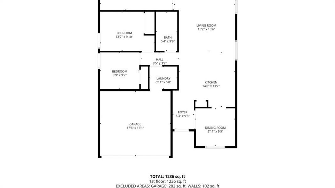 2D floor plan layout of this home in Sweetwater Springs, Sherman, TX (Image 6).