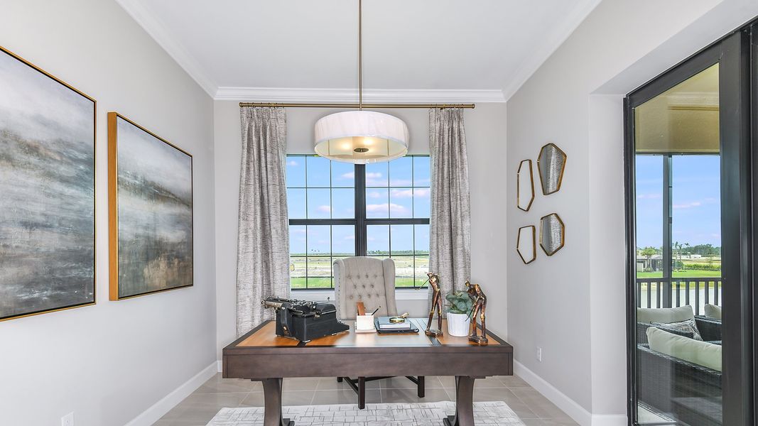 Furnished interior view inside a new home in Esplanade by the Islands Coach Homes, Naples (Image 22).