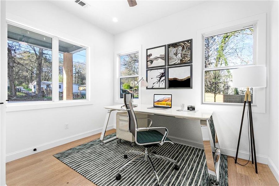 Furnished interior view inside a new home in , Atlanta (Image 8). Furnished interior view inside a new home in , Atlanta (Image 8).