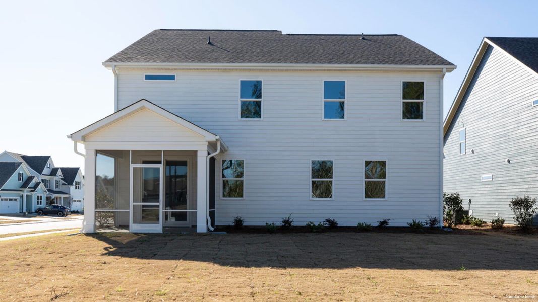 Exterior details and patio area of a home in The Haven at Indigo Preserve, Leland (Image 22).