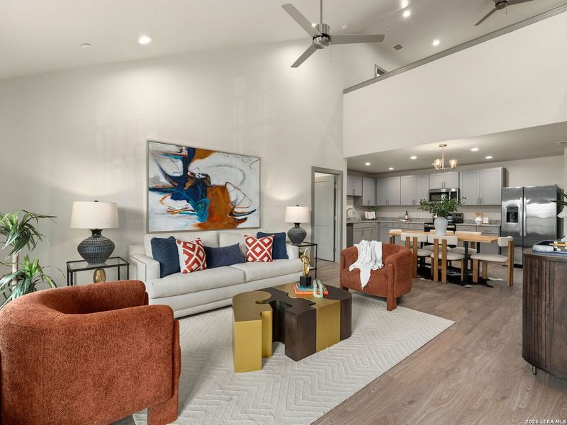 Furnished interior view inside a new home in , New Braunfels (Image 8).