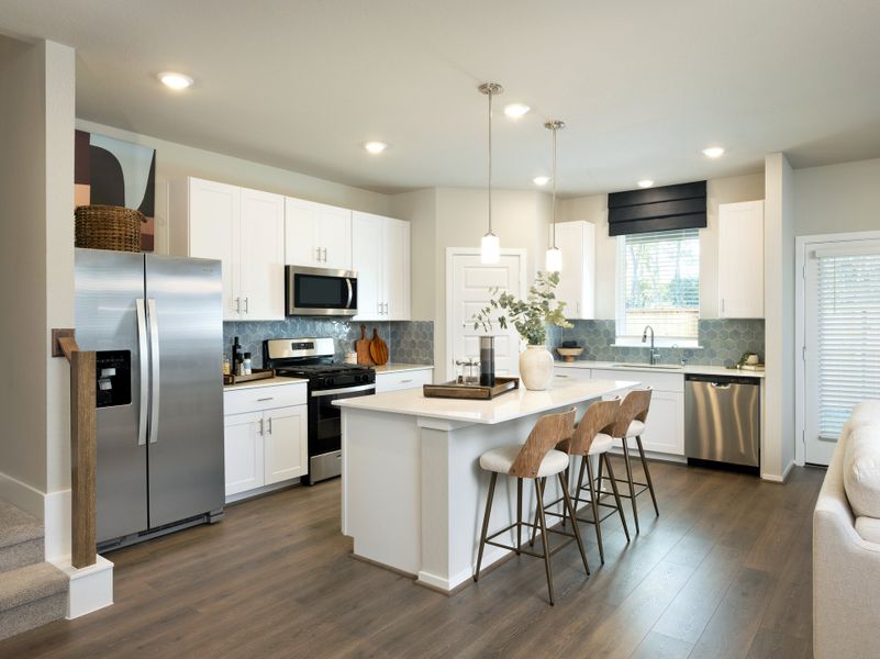 Furnished interior view inside a new home in Pinewood Trails - City Series, Atascocita (Image 4).