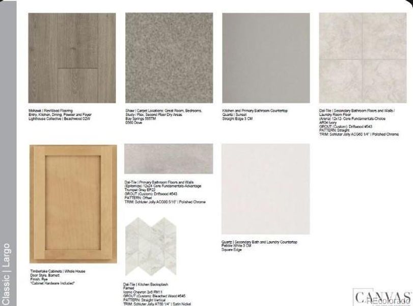 Design Selections. Home is currently under construction, selections subject to change.