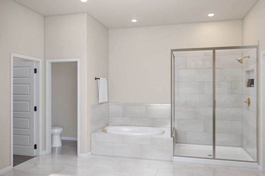 Furnished interior view inside a new home in Capitol Collection at Lariat, Liberty Hill (Image 13).