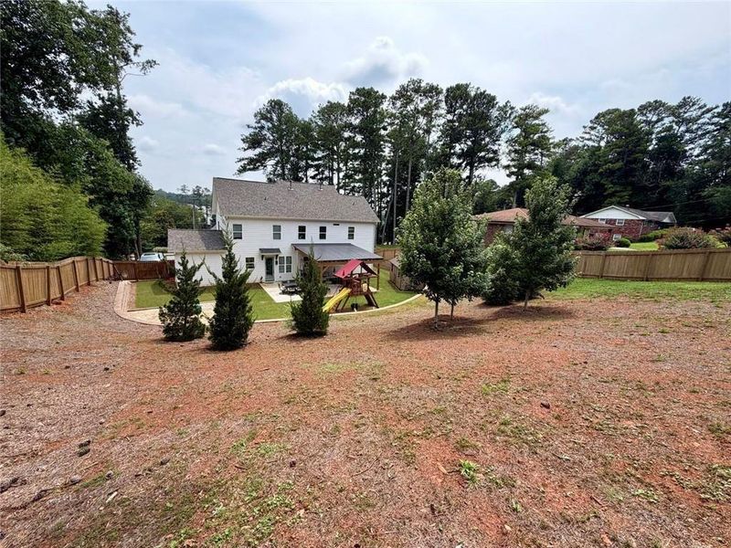 Exterior details and patio area of a home in , Marietta (Image 32).
