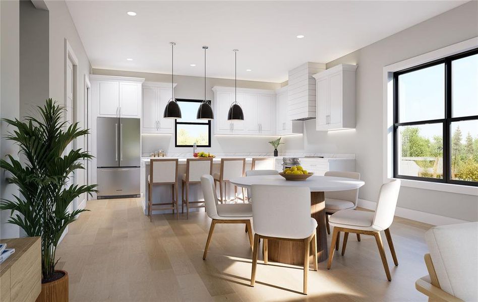 Furnished interior view inside a new home in , St. Petersburg (Image 16).