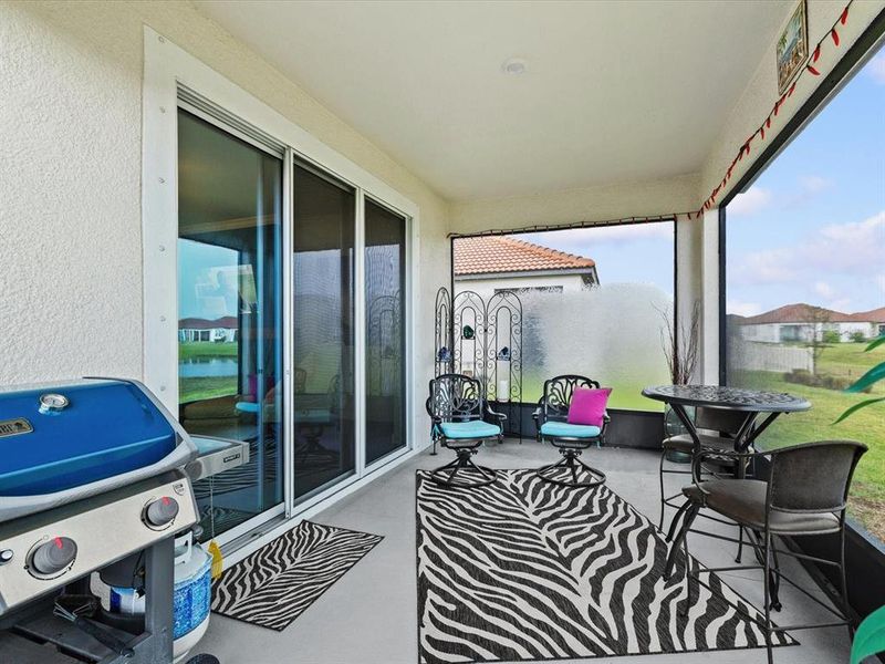 Exterior details and patio area of a home in Southshore Bay Active Adult, Wimauma (Image 26).