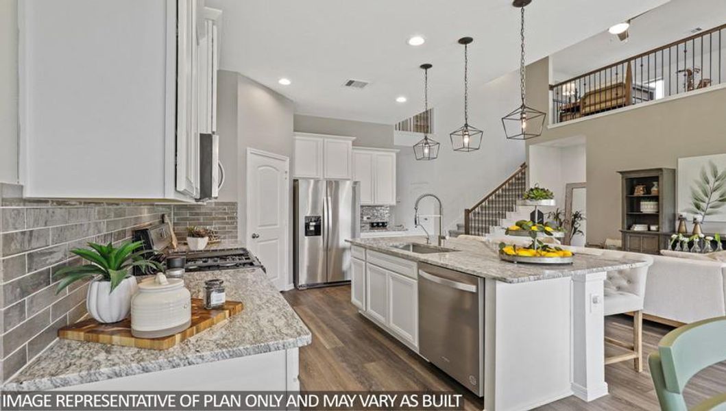 Furnished interior view inside a new home in Hills of Westlake, Conroe (Image 9).