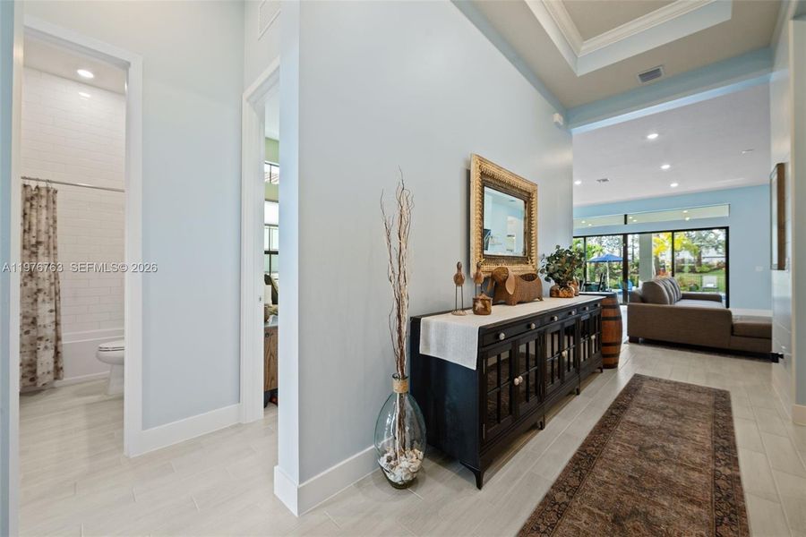 Furnished interior view inside a new home in , Parkland (Image 16).