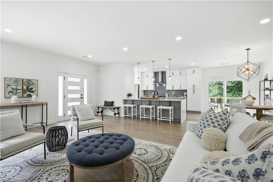 Furnished interior view inside a new home in , Woodstock (Image 16).