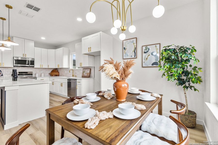 Furnished interior view inside a new home in , San Antonio (Image 11). Furnished interior view inside a new home in , San Antonio (Image 11).