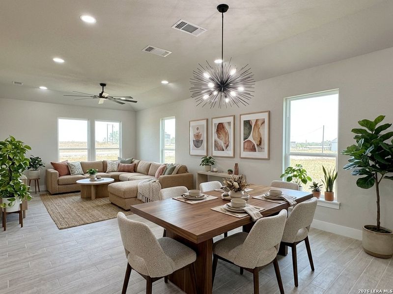 Furnished interior view inside a new home in , La Vernia (Image 10).