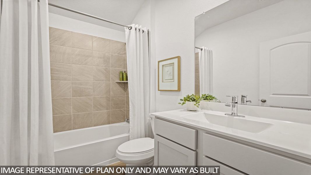 Furnished interior view inside a new home in Porters Mill, New Caney (Image 10).