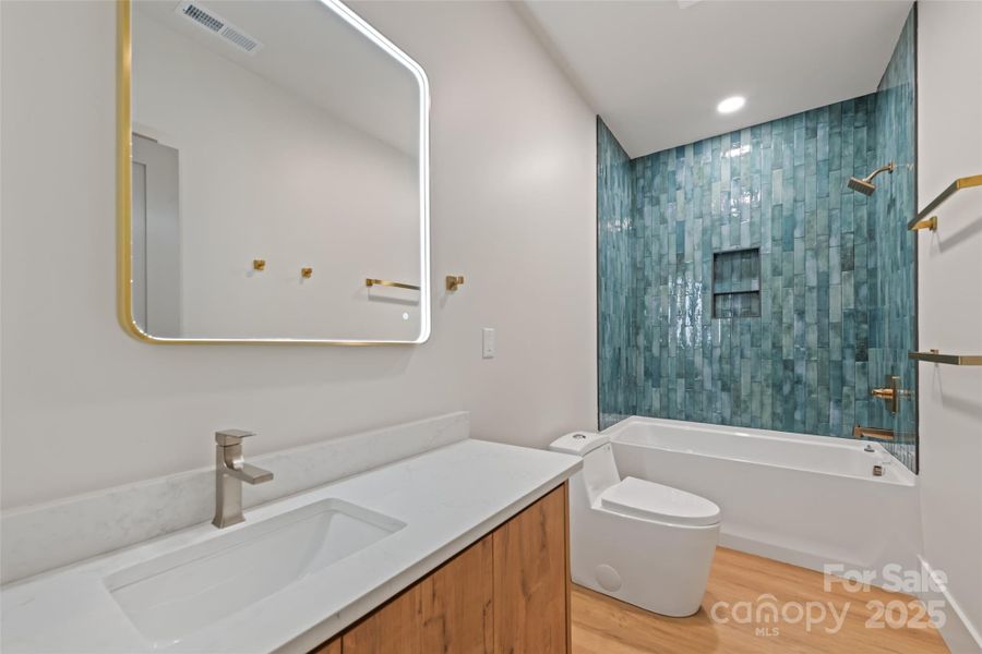 Second bathroom with spa-like finishes