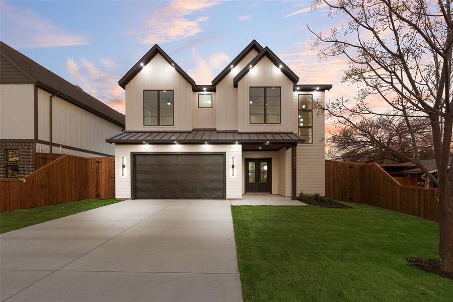 Front exterior of a new home in , Dallas, TX, highlighting curb appeal (Image 23).