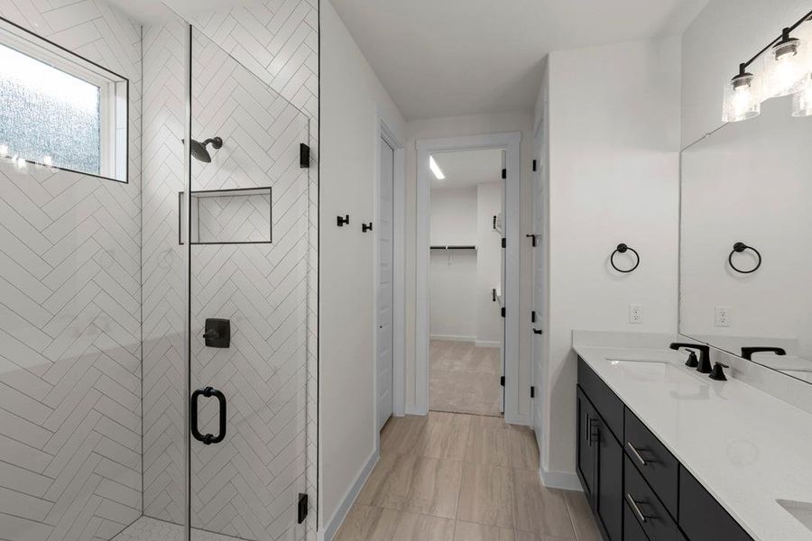 Furnished interior view inside a new home in Lariat, Liberty Hill (Image 11).