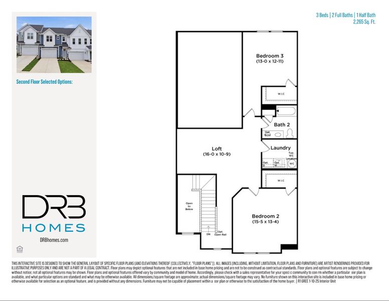 2D floor plan layout of this home in Silo Ridge, Anderson, SC (Image 6).