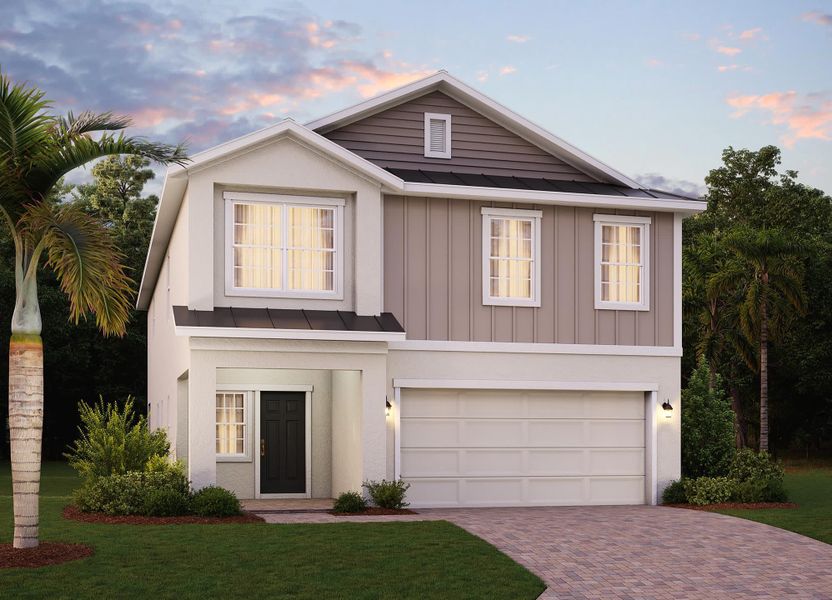 Elevation 4 with Optional Cladding - Vero in Florida by Landsea Homes