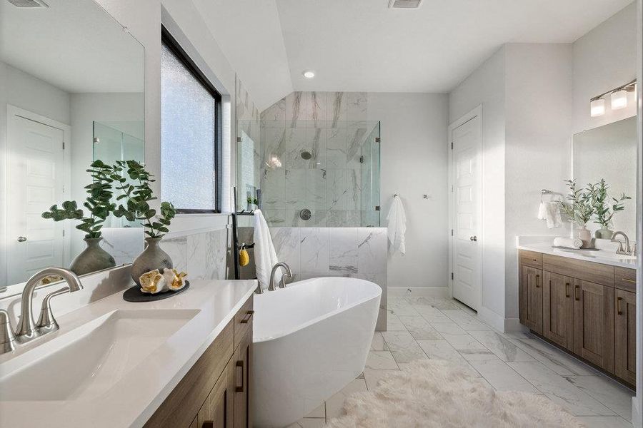 Furnished interior view inside a new home in Sweetwater, Austin (Image 25).