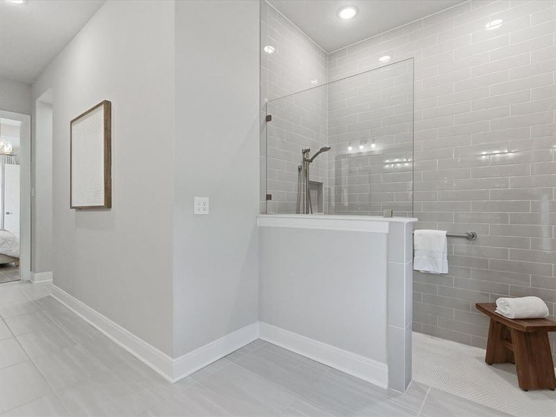 Walk-In Shower in Primary Bathroom