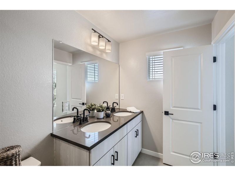 Furnished interior view inside a new home in Waterfield - Townhomes, Fort Collins (Image 16). Furnished interior view inside a new home in Waterfield - Townhomes, Fort Collins (Image 16).
