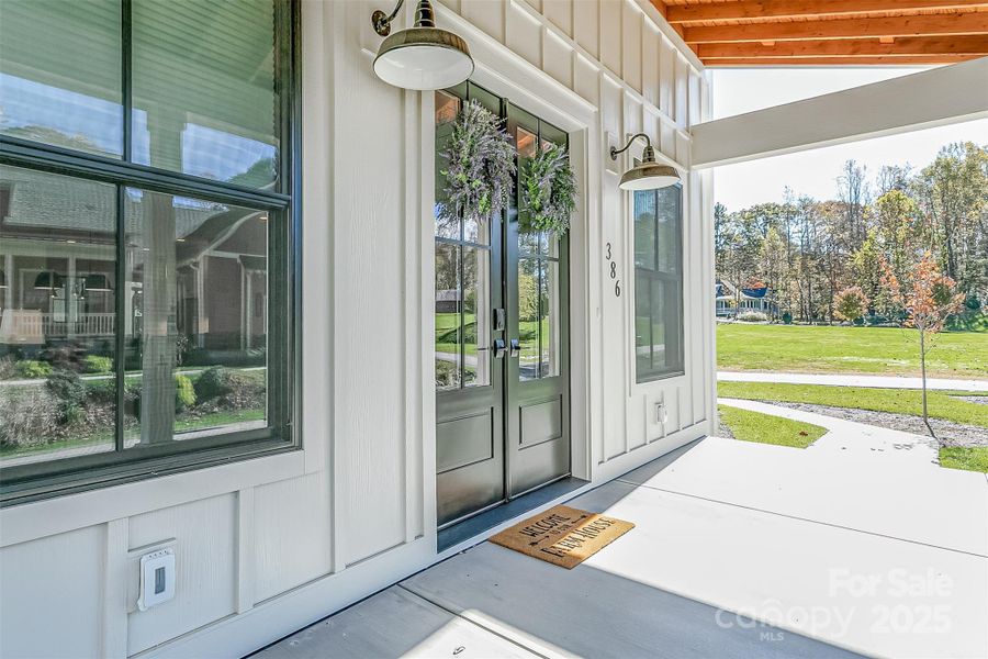 Exterior details and patio area of a home in , Flat Rock (Image 2). Exterior details and patio area of a home in , Flat Rock (Image 2).