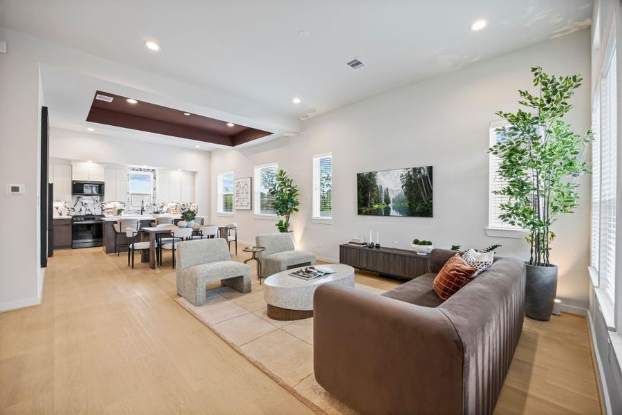 Living, Dining, Kitchen