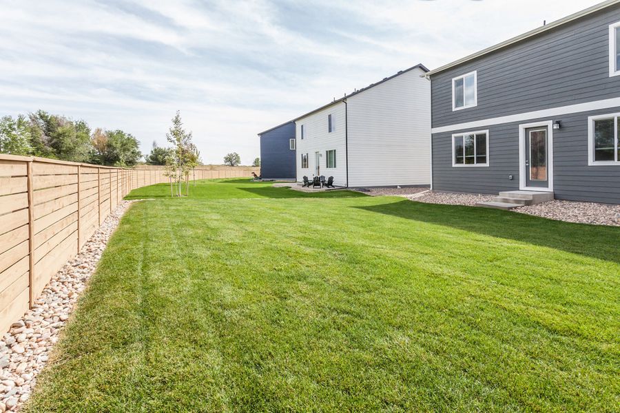 Exterior details and patio area of a home in Bloom, Fort Collins (Image 26).